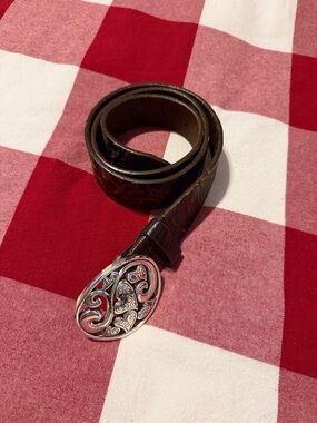 Vtg Brighton Carnival Silver Belt